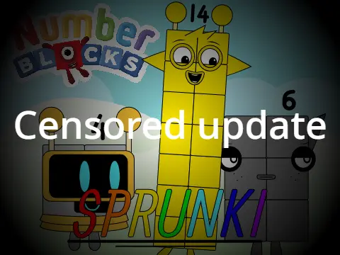 Incredibox Sprunki But Numberblocks Censored game interface showing educational number and music integration