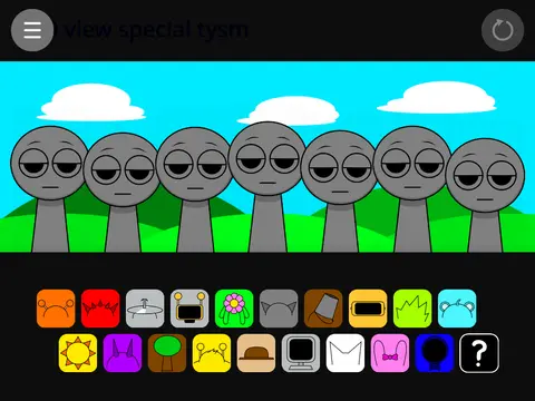 Incredibox Sprunki game with mysterious something feels off atmosphere