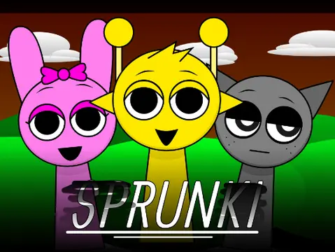 Animated Sprunki characters in Incredibox But They Are Alive V2