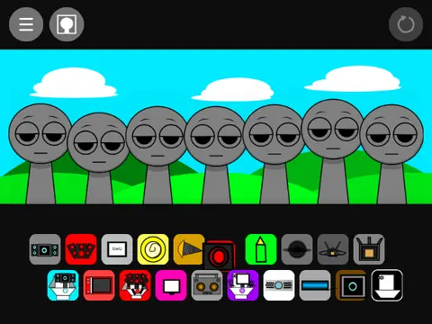 Incredibox Sprunki Titan Alliance custom characters music game