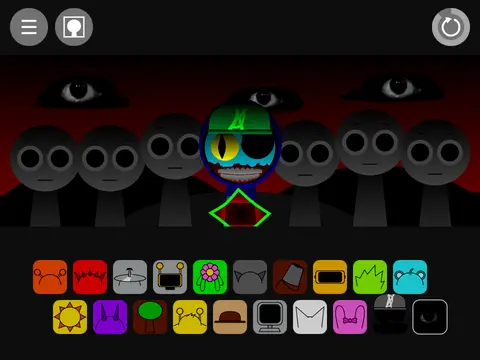 Sprunki Xcitric OC mod logo - fan-created character music game