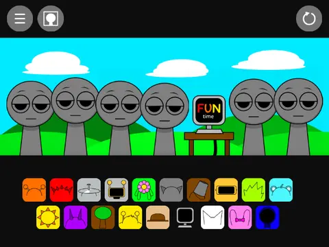 Incredibox Sprunki Bye Bye Curse of Mr Black music rhythm game character