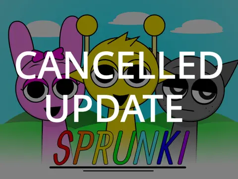 Incredibox Sprunki Cancelled Update logo showing exclusive Sprunki content