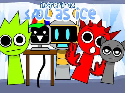 Incredibox Sprunki Cool as Ice Game Logo