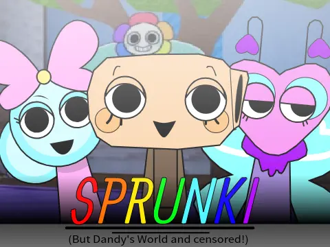 Incredibox Sprunki But Dandy's World Game Logo