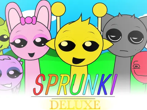 Official logo for Incredibox Sprunki Deluxe Early Release game featuring enhanced Sprunki characters