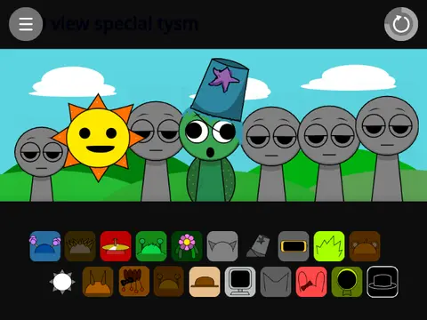Incredibox Sprunki Different music game logo with colorful characters