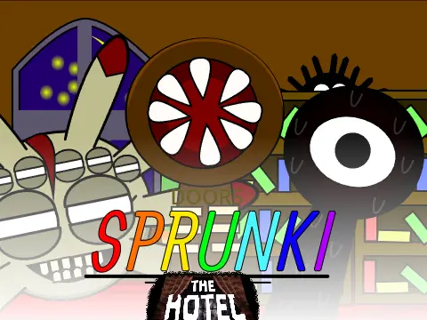 Incredibox Sprunki Doors Hotel & Mines game cover image