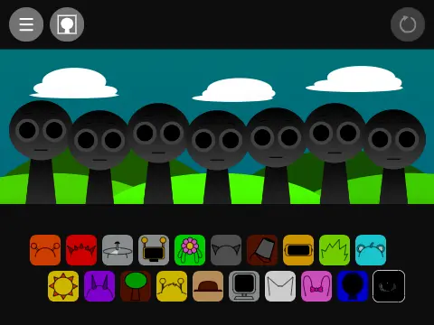 Incredibox Sprunki FE music mixing game with colorful characters