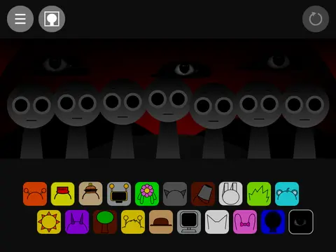 Incredibox Sprunki Forsaken V2 game logo featuring dark twisted version of Sprunki characters