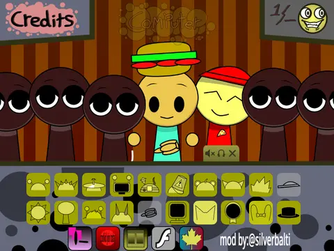 Forsaken Sprunki character from Incredibox mod with horror theme