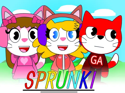 Incredibox Sprunki Friends v4 logo featuring Sprunki characters