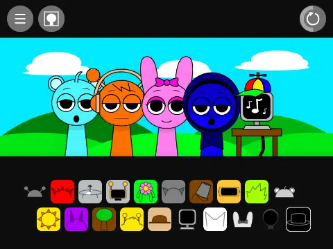 Incredibox Sprunki Gallery ModSusprunki Remix game cover showing gallery interface