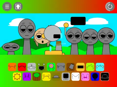 Incredibox Sprunki Glitch Update Logo - Glitchy Sprunki Characters
