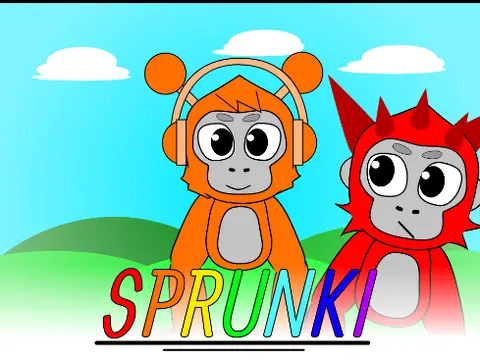 Incredibox Sprunki Gorilla Tag Fixed Copy logo showing PC-exclusive Sprunki game interface