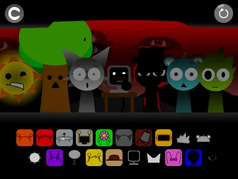 Gray version of Sprunki character from Incredibox Gray Treatment edition