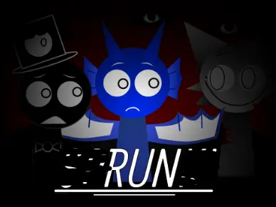 Ink-themed Sprunki music creation game with Polo characters