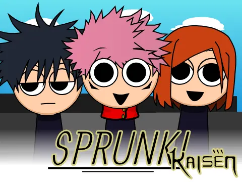 Incredibox Sprunki Jujutsu Kaisen mod game logo