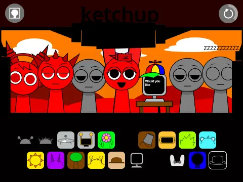 Incredibox Sprunki Ketchup Reanimated Remix Game Cover