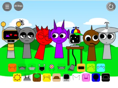Official logo for Incredibox Sprunki Kiss Edition featuring Durple and Raddy characters