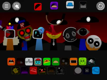 Incredibox Sprunki Los Panas game cover featuring friend characters making music together