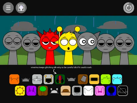 Incredibox Sprunki Mod Black Infection Addon dark theme music game