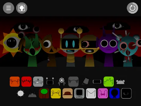 Logo for the experimental Incredibox Sprunki Mod But game with altered sounds