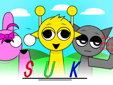 Incredibox Sprunki Mod Suk featuring custom characters and music beats