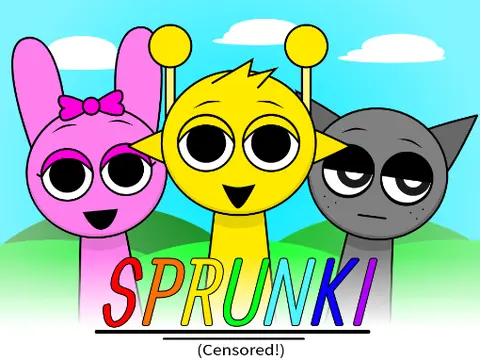 Official logo for Incredibox Sprunki Mod Funny Yellow version showing yellow characters