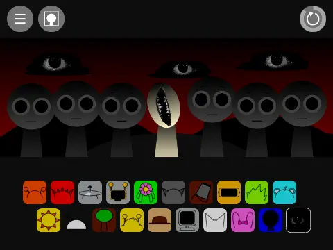 Incredibox Sprunki Mod v6 character logo featuring music creation gameplay