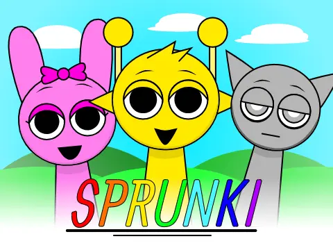 Logo for Incredibox Sprunki Modded V6, a non-horror music game with updated textures