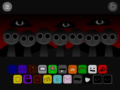 Incredibox Sprunki My Friends from DC game cover featuring Sprunki and DC-style characters