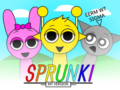 Incredibox Sprunki My Version Mod game cover featuring custom Sprunki characters and gameplay