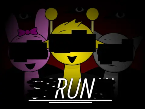 Sprunki New Character game logo showing updated character designs and musical elements