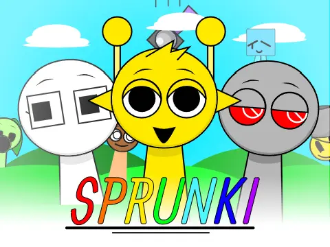 Logo for Incredibox Sprunki New Update D showing updated characters