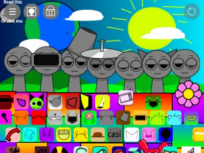 Incredibox Sprunki Night Time 5.9.9 Remix 2 Retake Official Logo - Horror Mod Edition with Babies Characters