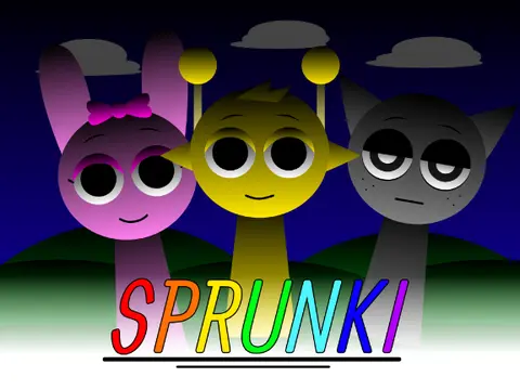 Incredibox Sprunki Night Time Game Logo