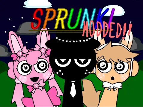 Logo for Incredibox Sprunki Night Time Modded Remix But The Computer Has a Voice mod