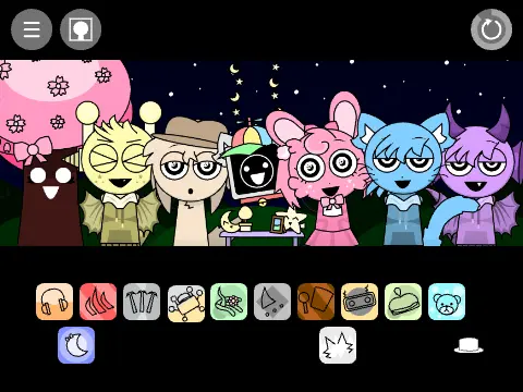 Logo for Incredibox Sprunki Night Time Remix V6