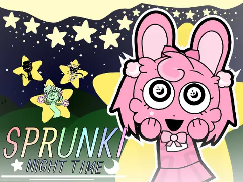Logo for Incredibox Sprunki Night Time Reuploaded and Changes mod