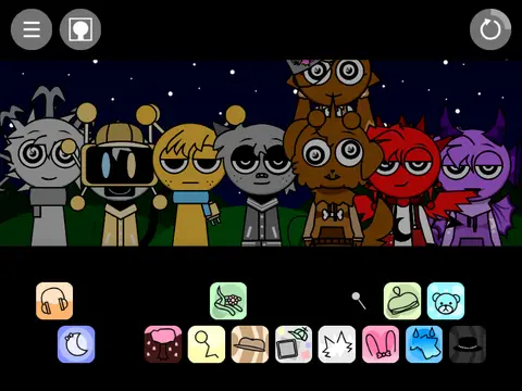 Incredibox Sprunki Night Time 3.0 Official Game Cover - Horror Mod with Baby Characters
