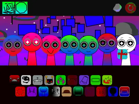 Incredibox Sprunki Night Time Version 1.3 Remix Remake Logo - Horror Edition with New Characters