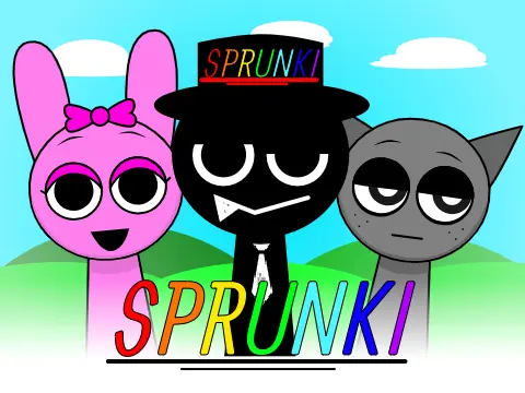 Incredibox Sprunki No Horror Version Logo - Colorful Cartoon Characters Making Music