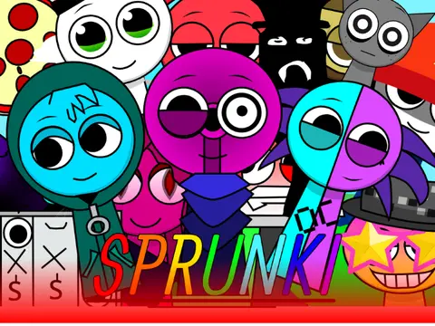 Incredibox Sprunki OC game logo featuring custom character creation