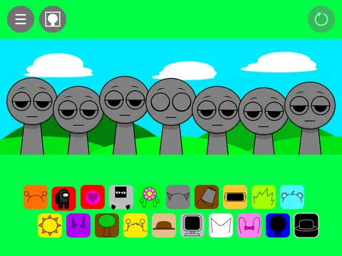 Logo for the Incredibox-style Sprunki OC Number 1 music modification