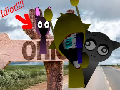 Incredibox Sprunki Ohio game cover, featuring Sprunki characters in a meme-themed Ohio setting