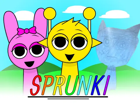 Paper Style Sprunki Mod Logo