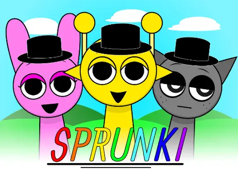 Spanish-themed Sprunki mod featuring characters wearing sombrero hats