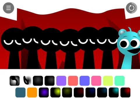 Incredibox Sprunki Phase 4.5 Horror Mod character creating spooky music