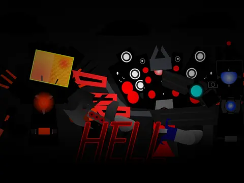 Logo for the bizarre crossover game Incredibox Sprunki Phase Definitive Skibidi Toilet Alliance